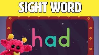 HAD - Let's Learn the Sight Word HAD with Hubble the Alien! | Nimalz Kidz! Songs and Fun!