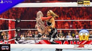 WWE 2K24 (PS5) - LIV MORGAN vs ZOEY STARK | ELIMINATION CHAMBER QUALIFYING |RAW, FEB. 12, 2024 [4K]