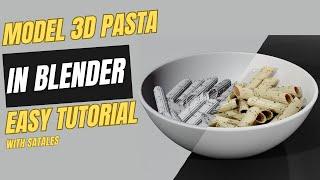 3D pasta in Blender | easy tutorial