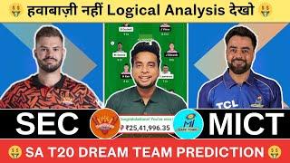 SEC vs MICT Dream11 Team|SEC vs MICT Dream11|SEC vs MICT Dream11 Today Match Prediction