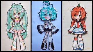 HOW TO MAKE PAPER DOLL MOVING GACHA LIFE  | DIY | Draw so easy Anime