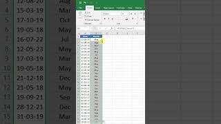 Best Excel Tricks | Get Month Name from Date in Excel | Extract Month Function #spreadsheetsoftware