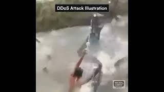 DDoS attack explained. | #shorts #viral #cybersecurity #ddos