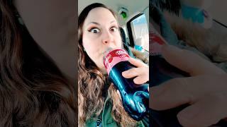 Trying Strawberries & Cream Dr. Pepper! #fyp #shorts #drpepper #strawberry #cream #foodreview #drink