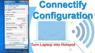 Connectify Configuration- Turn Laptop into Hotspot 