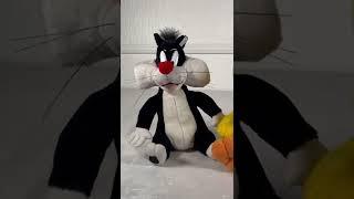 Talking Sylvester and Tweety Plush Toys Looney Toons 1998