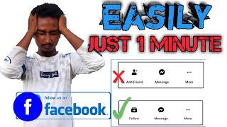 facebook followers settings 2021 bangla ! friend request ke kivabe follower banabo !