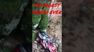 KNOCKOUT  (Worst EVER)  #knockouts #rc #shorts #viral #video #traxxas #tree #wow #crash #mrbeast
