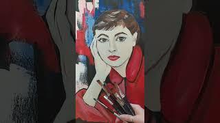 #AudreyHepburn #oilpainting https://www.artmajeur.com/nadiaserov #shorts #painting