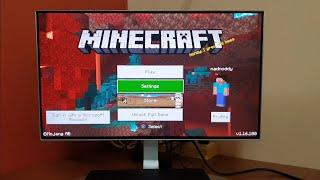 Minecraft Gameplay PS4 Slim (1080P Monitor)