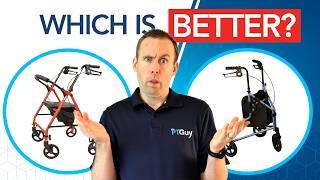 Which Rollator Walker is Better? 4-Wheels vs 3-Wheels