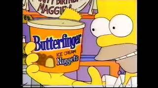 the simpsons Butterfinger ice cream nugget commercial