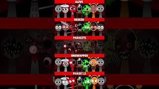 Incredibox Sprunki Alive VS Reskin VS Parasite VS Unswapped *MIX VERSION*
