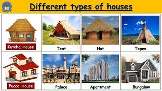 Types of houses | Kutcha house and Pucca house| Different types of houses | Types of houses for kids