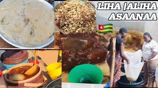 HOW TOGOLESE LIHA |ALIHA|ASAANAA IS BEING MADE IN LOMÉ TOGO |ewe recipe west Africa #africanfood