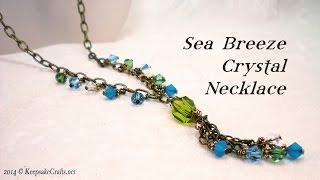 Sea Breeze Crystal Necklace Video Tutorial