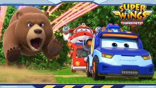 Royal Puppy Campers | Super wings season 5 | Super wings super pets | EP34