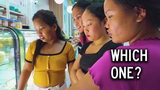 Filipinas Can't Go To Apo Market, Fatima Cuts Flo's Hair, $20 Food Court Supper for 7, Which Cake?