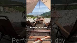 Perfect camp day #camping #japan #camper #ほったらかしキャンプ場 #viral