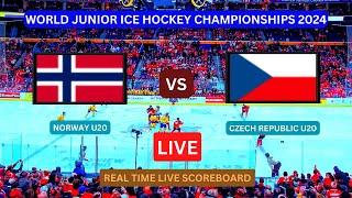 Norway U20 vs Czech Republic U20 LIVE Score UPDATE Today 2024 World Junior Ice Hockey Championships