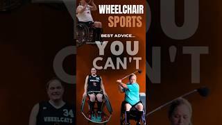 The Best Advice... You Can't! #wheelchairlife #wheelchairbasketball #wheelchairsport