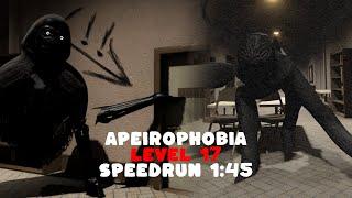 Roblox Apeirophobia Chapter 2 Level 17 Speedrun 1:45 Solo