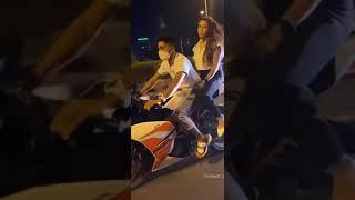 nita shilimkar & rohit zinjurke on ktm ride #nitashilimkar #rohittt_09_ #perfect #hindishayari