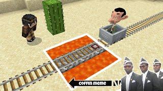 Traps for Mr. Bean Cartoon in Minecraft - Coffin Meme