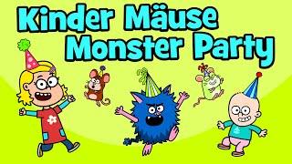   Kinderlied Party – Kinder Mäuse Monster Party | Kindergeburtstag | Hurra Kinderlieder