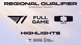 Full Highlights T1 vs DK | Round 1 | Worlds 2024 LCK Regional Qualifier