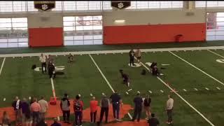 Tee Higgins Runs 4.54 At Pro Day