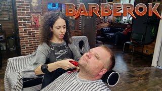 ASMR LADY BARBER  Master ANAKONDA  Armenian Barber Anaida Made My Day!