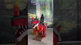 Custom Cartoon Dinosaur Ride  #gecaiculture #dinosaur #animatronic #dinosaurride #animatronics