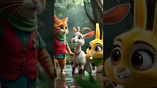 Cat-Goat Wildventure #shortsfeed #shortsvideo #ytshorts #shorts #ai #cat #goat #cartoon