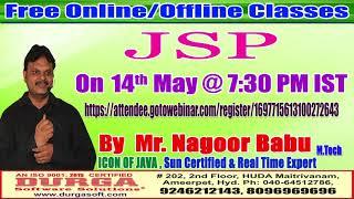 JSP Free Online Training in DURGASOFT