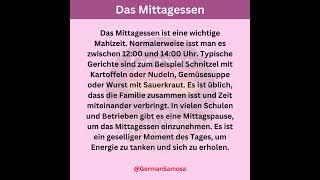 Das Mittagessen | Learn German With Dialogues | German Samosa  #deutsch #germanlevela1 #lernen