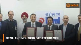 BEML and MDL sign strategic MoU | DD India