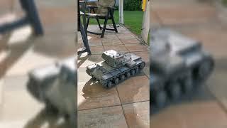 3d printed KV-1, 1/10th scale, all electronics installed