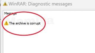 Pc | Fix WinRAR The archive is corrupt problem solve in windows 11,10,8,7