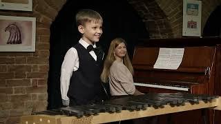 Percussion: vibraphone Litovskikh Bogdan, 7 years old, D.Paliev Taranlella ,  D.Paliev Waltz