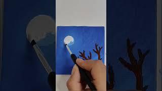 A tree branch painting || You can find the full drawing steps in my channel #acrylicpainting