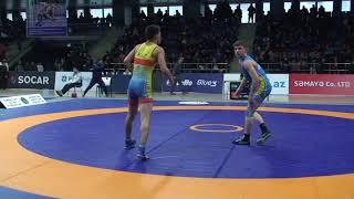 1/4 final FS - 60 kg: Mukamet Kabidoldanov (KAZ) - Yeqor Arçuqin (KAZ)