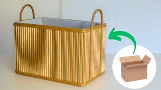 DIY Bath Mat Storage Basket / COOL IDEA WITH BATHROOM MAT / Recycling Craft Idea ️ / Корзина