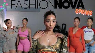 *TRENDY* SPRING Fashion Nova Try-on Haul: bathing suit, essentials, sets + more!