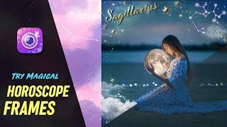 Discover Magical Horoscope Frames| Photo Editing Tutorial | YouCam Perfect #Shorts