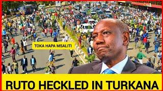 Toka hapa! Ruto heckled and chased in Turkana by residents over his boring lies and fake promises