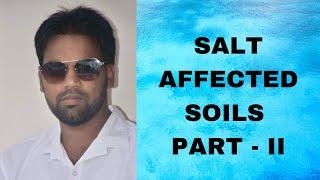 Salt Affected Soils Part - II By Eetela Sathyanarayana