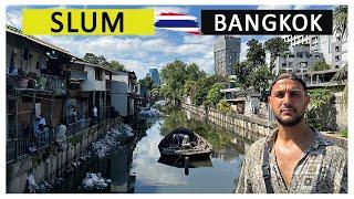 Inside The Biggest Slum Khlong Toei in Thailand Bangkok  |  Is it Dangerous?