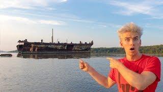 SEARCHING FOR ABANDONED GHOST SHIP!! (HAUNTED WRECK)