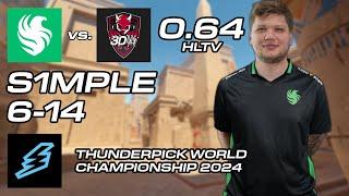 s1mple vs 3DMAX (6-14) - ANUBIS - Thunderpick World Championship 2024 - CS2 DEMO POV